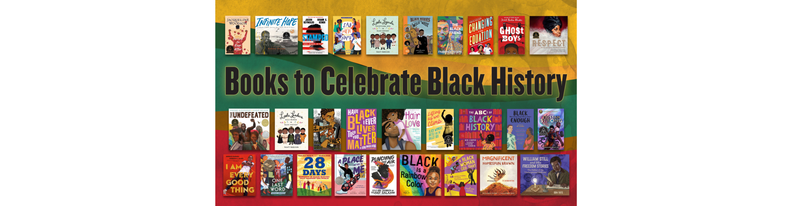 Black History Month Booklist Hero