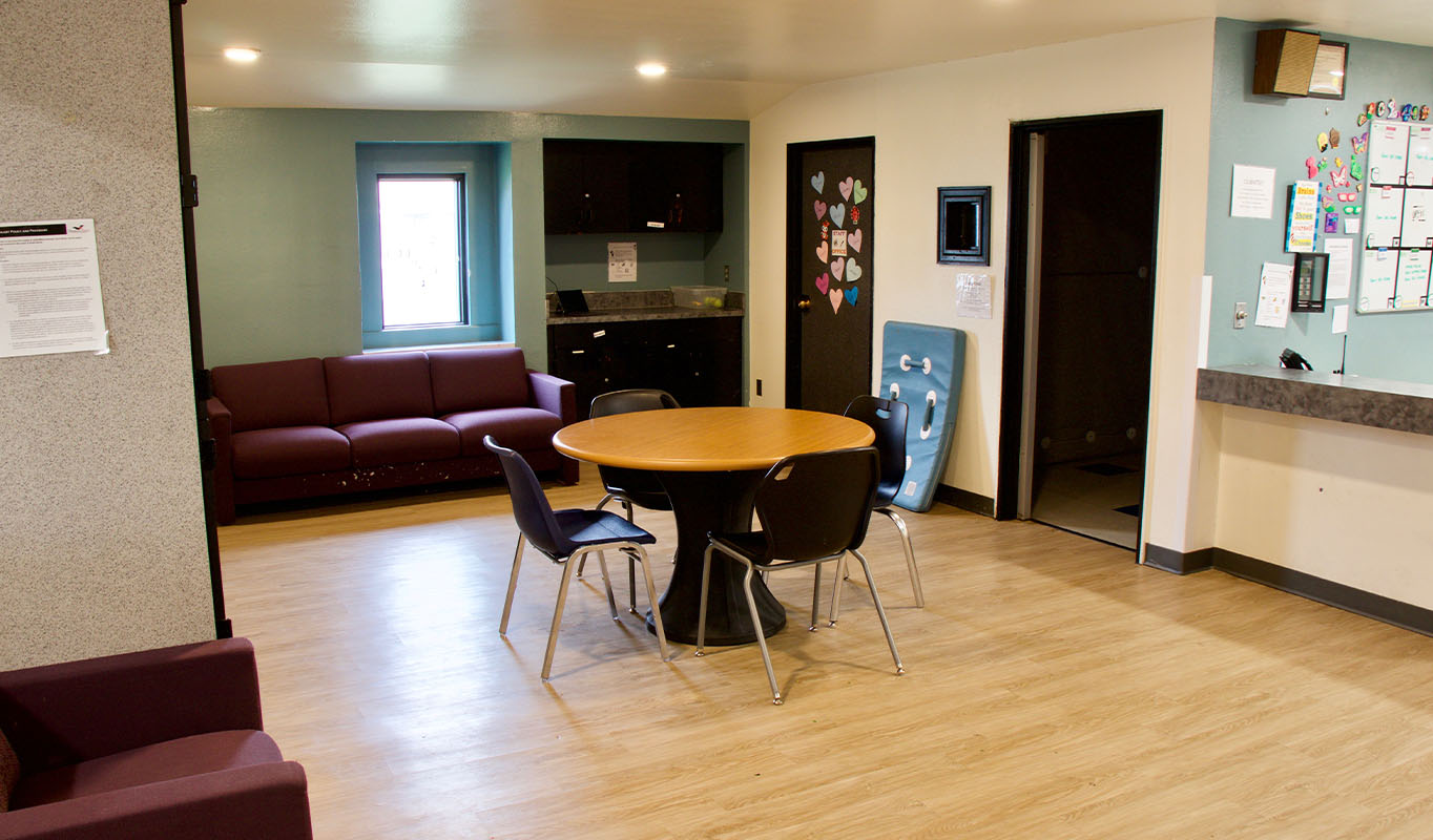 Inpatient cottage seating area